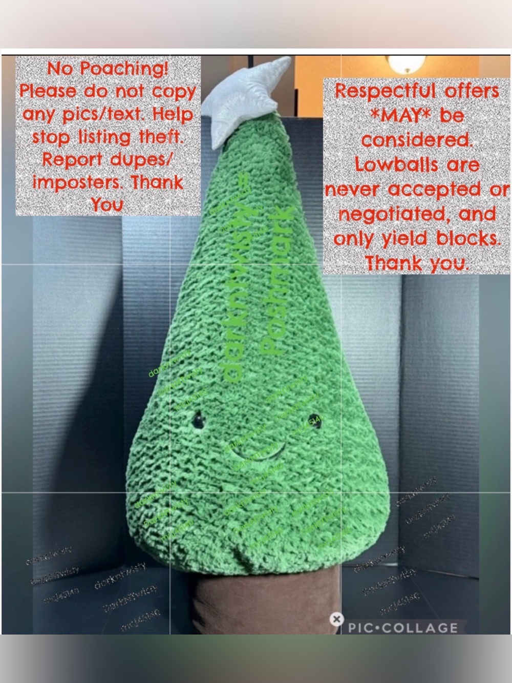 BNWT Jellycat REALLY BIG Amuseables Fraser Fir Christmas Tree RETIRED AUTH RCPT